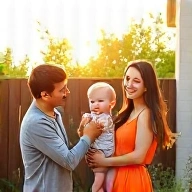 Aurelia Homes family enjoying their home